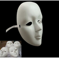 PVC White Party Mask - 8 1/5"x6"
